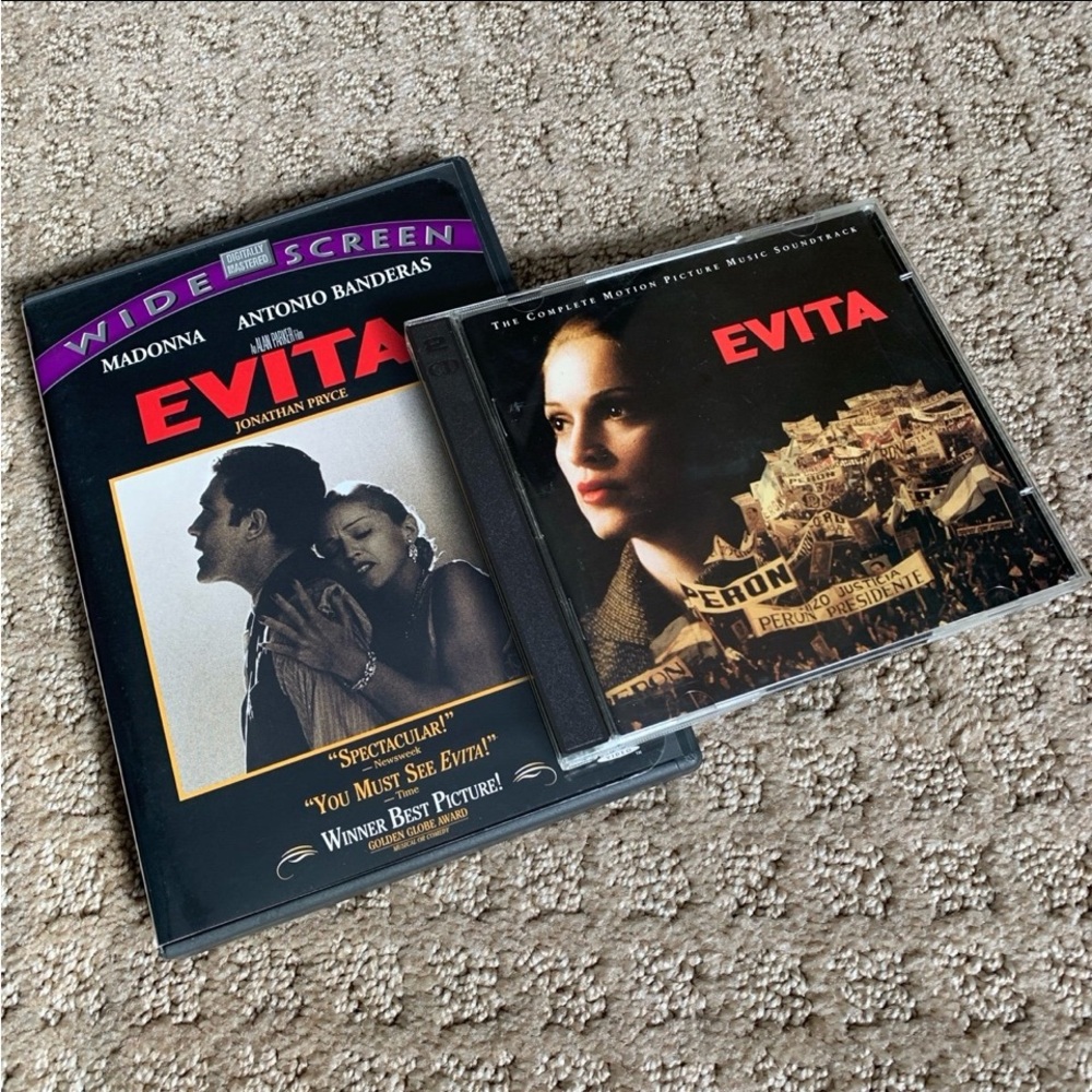 Madonna Evita DVD and Soundtrack Set